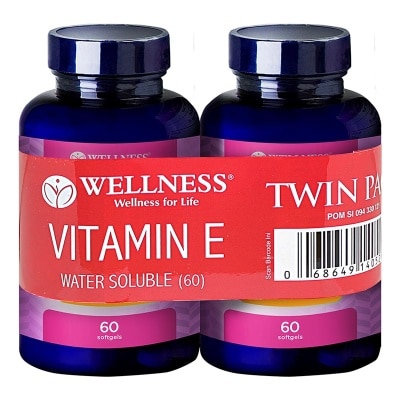 WELLNESS Natural Vitamin E 400 IU Water Soluble 60s