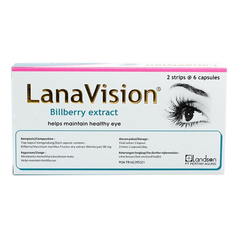 Billberry Extract 2 Strip @ 6 Kapsul