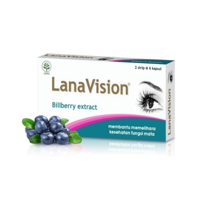 LANAVISION Billberry Extract 2 Strip @ 6 Kapsul