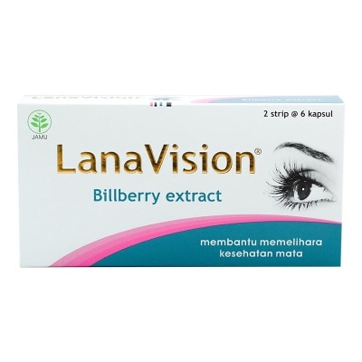 LANAVISION Billberry Extract 2 Strip @ 6 Kapsul