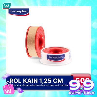 HANSAPLAST Hansaplast Roll Kain 1.25cm x 5m - Plester Berdaya Rekat yang Kuat