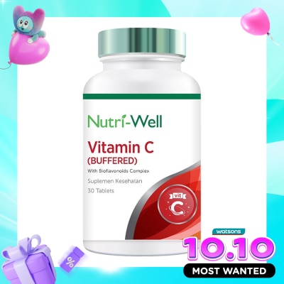 NUTRIWELL Vitamin C Buffered Tablet 30'S image