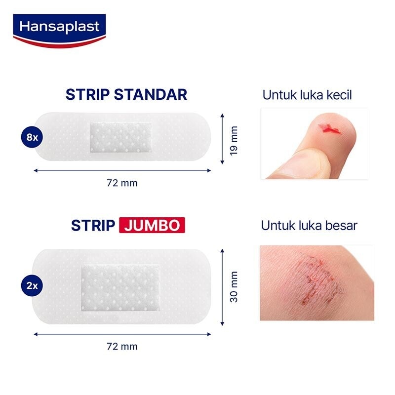 Hansaplast Transparent 10's - Plester Tembus Pandang & Anti Air