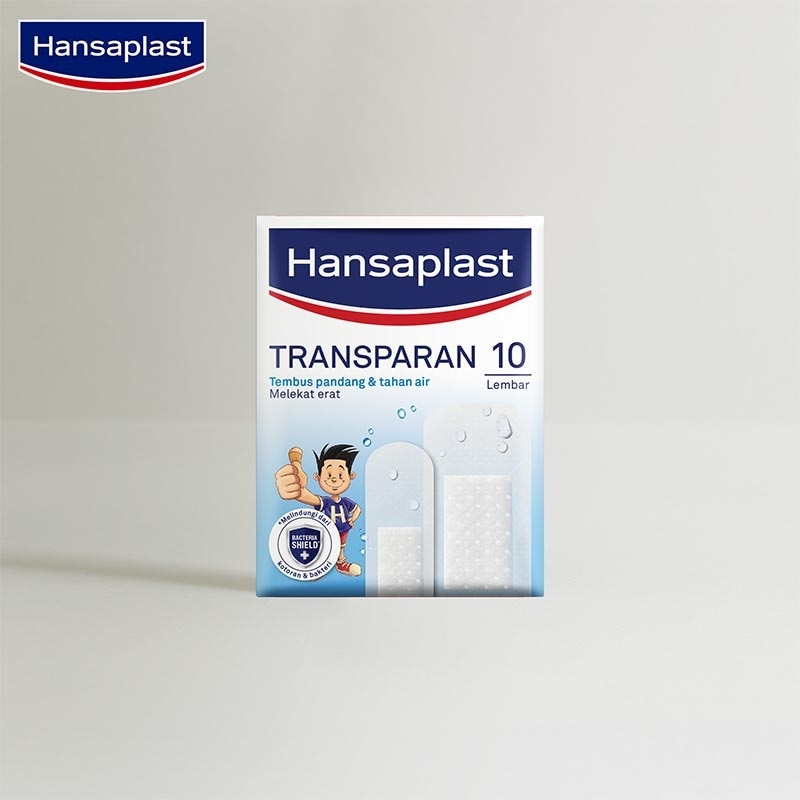 Plester Transparan Tahan Air Transparent isi 10 P3K Bening