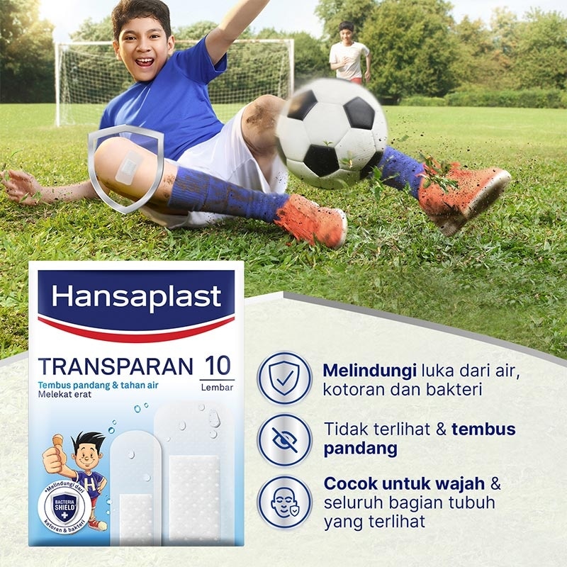 Hansaplast Transparent 10's - Plester Tembus Pandang & Anti Air