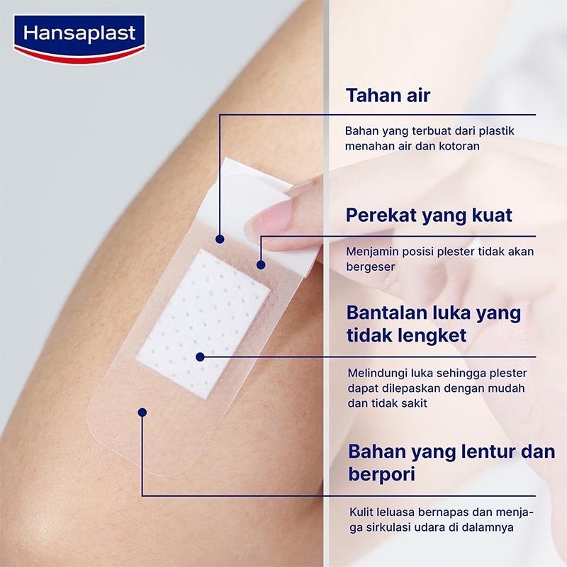 Plester Transparan Tahan Air Transparent isi 10 P3K Bening