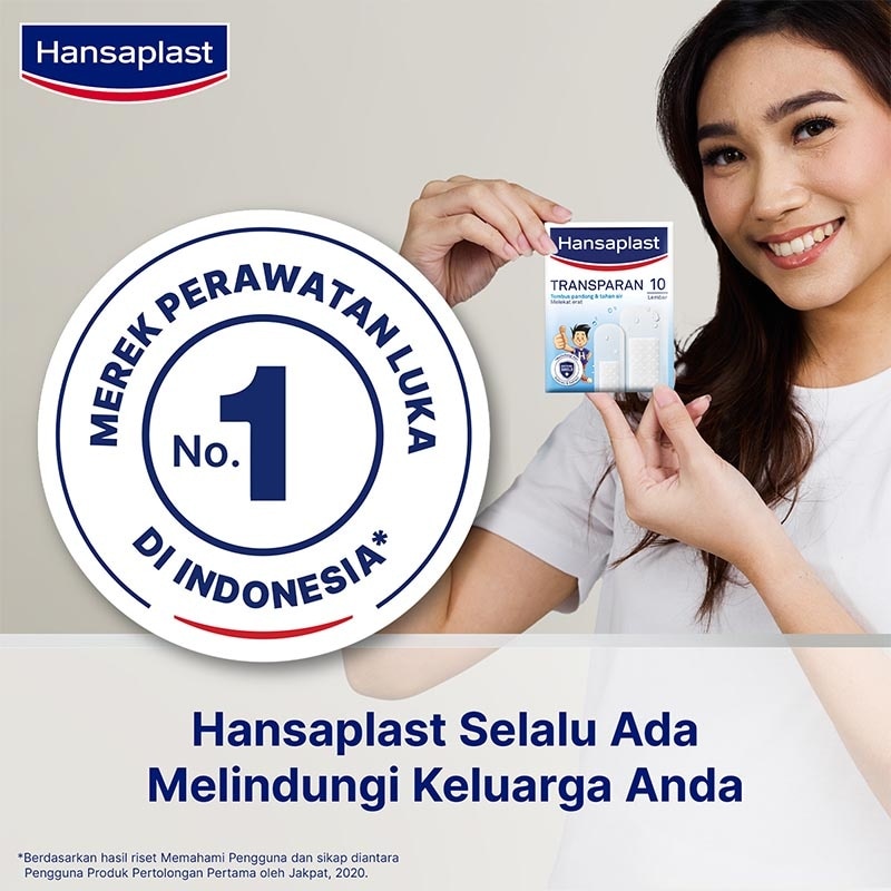 Plester Transparan Tahan Air Transparent isi 10 P3K Bening