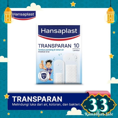 HANSAPLAST Hansaplast Transparent 10's - Plester Tembus Pandang & Anti Air