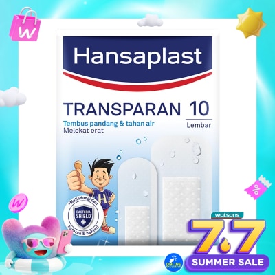 HANSAPLAST - Plester Transparan Tahan Air Transparent isi 10 P3K Bening