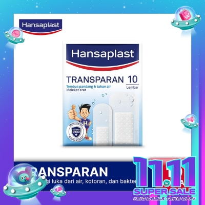HANSAPLAST Hansaplast Transparent 10's - Plester Tembus Pandang & Anti Air