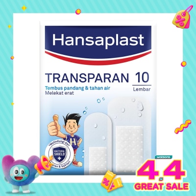 HANSAPLAST - Plester Transparan Tahan Air Transparent isi 10 P3K Bening