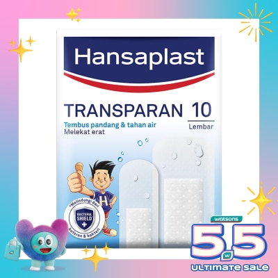 HANSAPLAST - Plester Transparan Tahan Air Transparent isi 10 P3K Bening