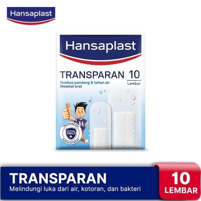 HANSAPLAST Hansaplast Transparent 10's - Plester Tembus Pandang & Anti Air