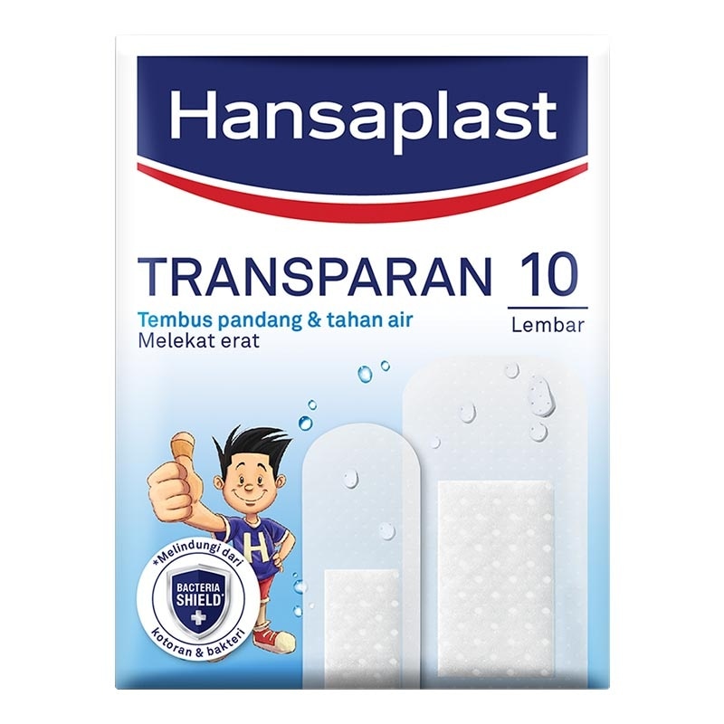 Plester Transparan Tahan Air Transparent isi 10 P3K Bening