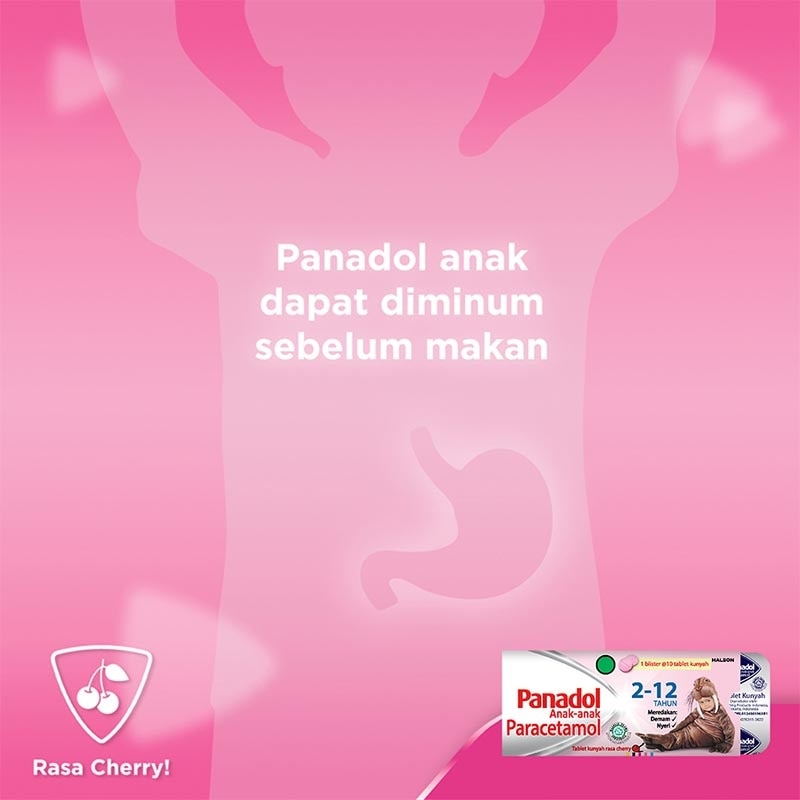 Anak Chewable 2-12 Tahun Tablet Kunyah 10'S (Strip)