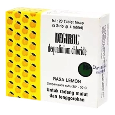 Degirol Lozenges Rasa Lemon 20 tablet hisap