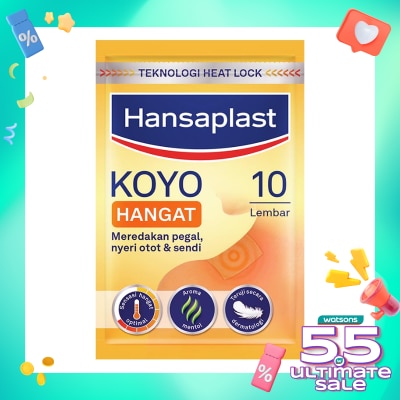 HANSAPLAST Hansaplast Koyo Hangat Resealable 10's - Pereda Nyeri Pegal & Linu
