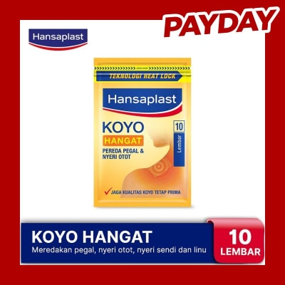 HANSAPLAST Hansaplast Koyo Hangat Resealable 10's - Pereda Nyeri Pegal & Linu