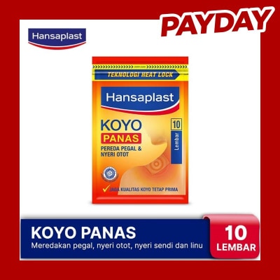 HANSAPLAST Hansaplast Koyo Panas Resealable 10's - Pereda Nyeri Pegal & Linu