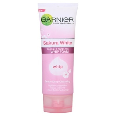 GARNIER Sakura White Pinkish Glow Whip Foam - Facial Wash Garnier Sakura 100ml