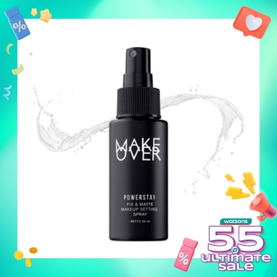 MAKE OVER Powerstay Fix & Matte Set Spray 50ml