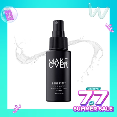 MAKE OVER Powerstay Fix & Matte Set Spray 50ml