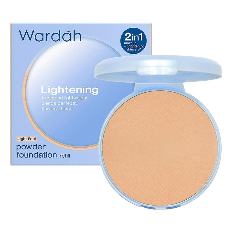 Wardah Refill Lightening Powder Foundation Light Feel 05 Warm Ivory (23W) 12g