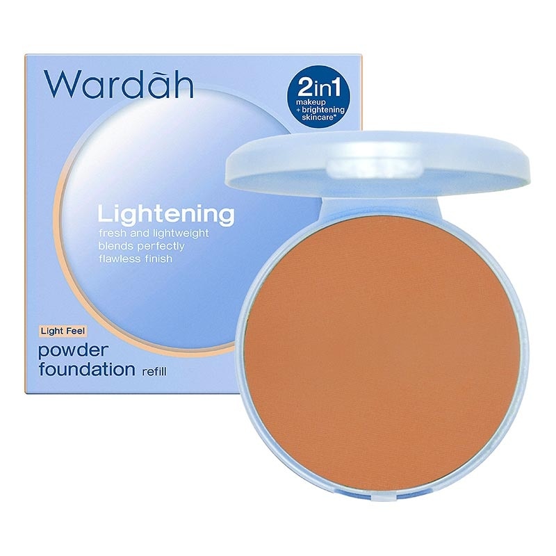 Wardah Refill Lightening Powder Foundation Light Feel 07 Almond (52N) 12g