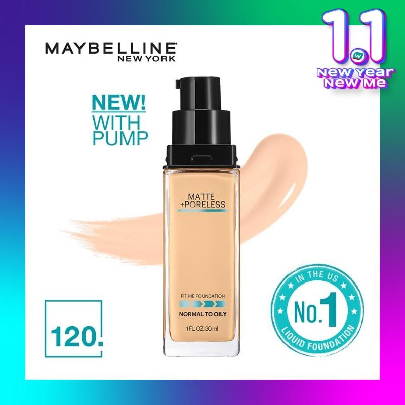 Fit Me! Matte + Poreless Foundation 120 Classic Ivory