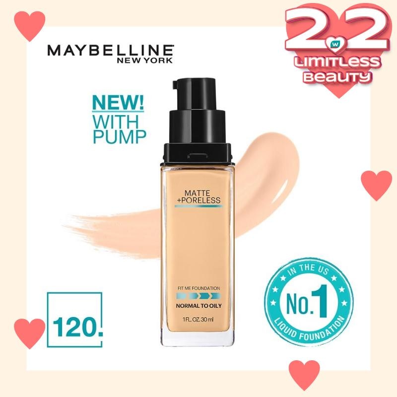 Fit Me! Matte + Poreless Foundation 120 Classic Ivory