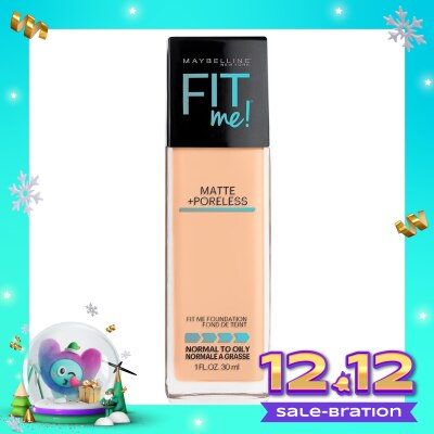 MAYBELLINE Fit Me! Matte + Poreless Foundation 125 Nude Beige