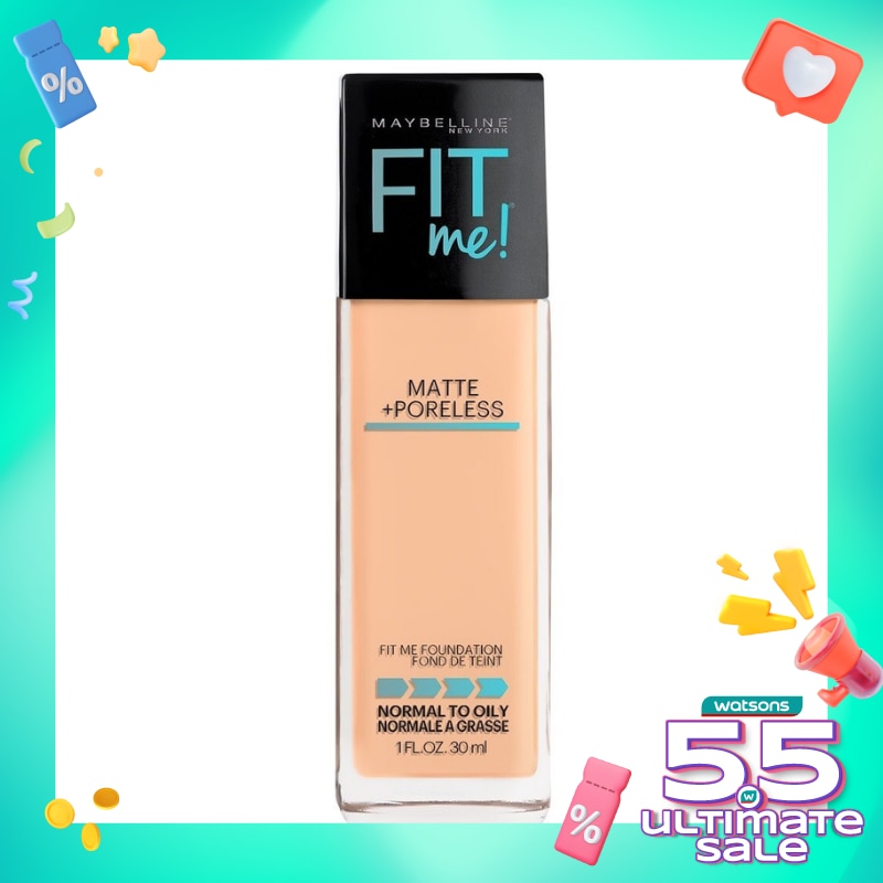 MAYBELLINE Fit Me! Matte + Poreless Foundation 125 Nude Beige