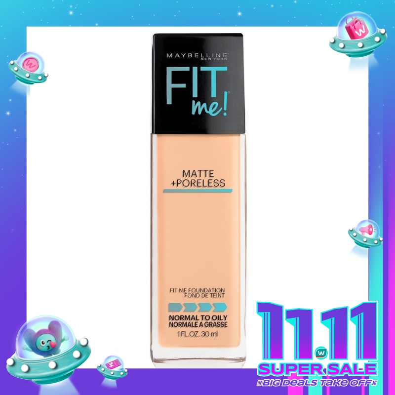 Fit Me! Matte + Poreless Foundation 125 Nude Beige