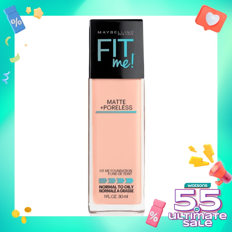 MAYBELLINE Fit Me! Matte + Poreless Foundation 128 Warm Nude