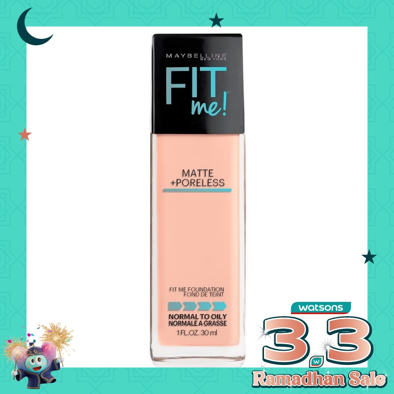MAYBELLINE Fit Me! Matte + Poreless Foundation 128 Warm Nude