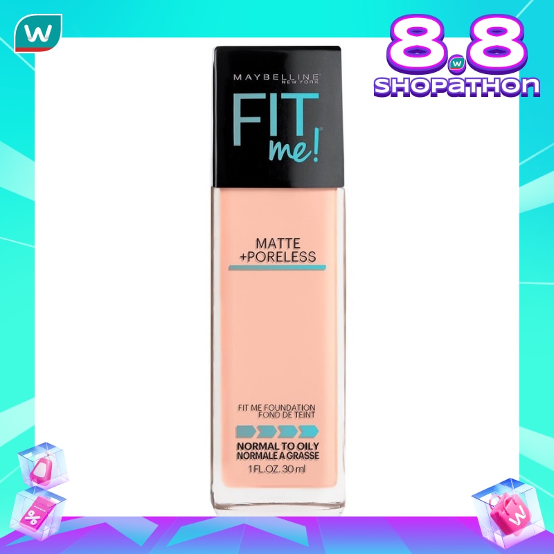 Promo Harga Maybelline Fit Me! Matte + Poreless Liquid Matte Foundation 128 Warm Nude 30 ml - Watsons