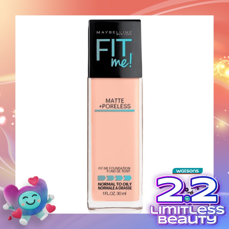MAYBELLINE Fit Me! Matte + Poreless Foundation 128 Warm Nude