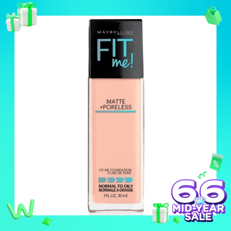 Promo Harga Maybelline Fit Me! Matte + Poreless Liquid Matte Foundation 128 Warm Nude 30 ml - Watsons