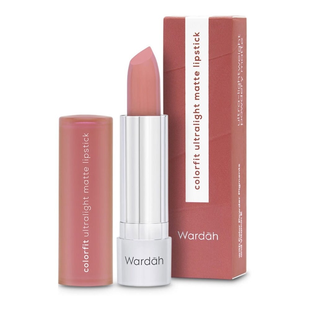 WARDAH Colorfit Ultralight Matte Lipstick 04 Mocca Brown 3.6g