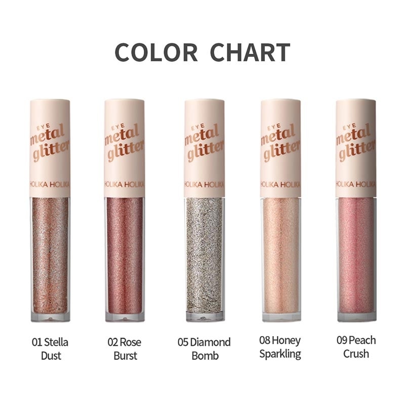 Holika Holika Eye Metal Glitter 09 Peach Crush 3.5g