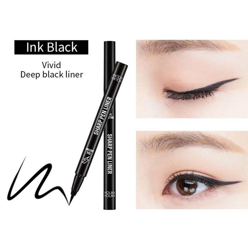 Holika Holika Tail Lasting Sharp Pen Liner 01 Ink Black 3.5g