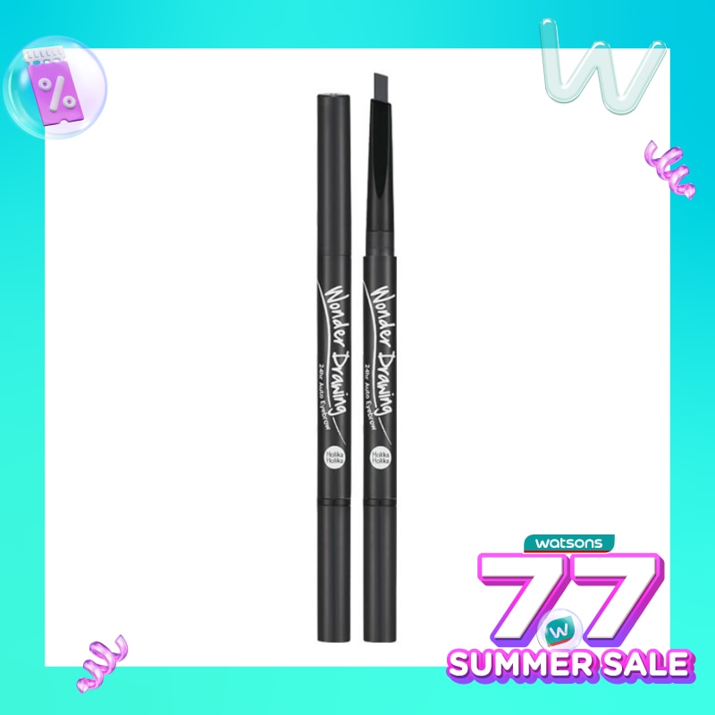 Holika Holika Wonder Drawing 24hr Auto Eyebrow 01 Grey Black 0.09g