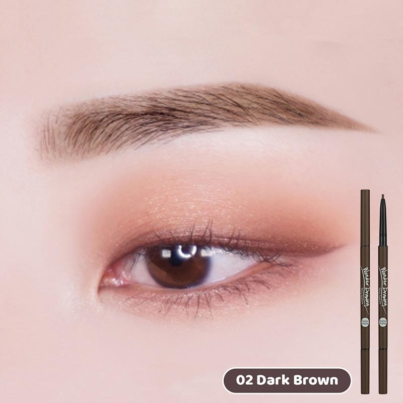 Holika Holika Wonder Drawing Skinny Eyebrow 01 Ash Black 0.05g