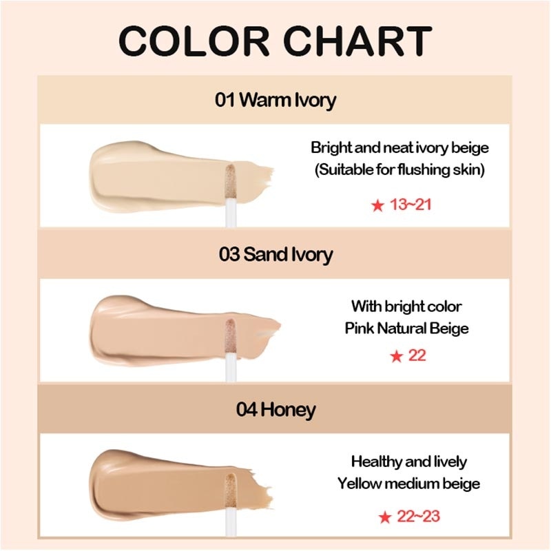 Holika Holika Hard Cover Liquid Concealer 01 Warm Ivory 7g