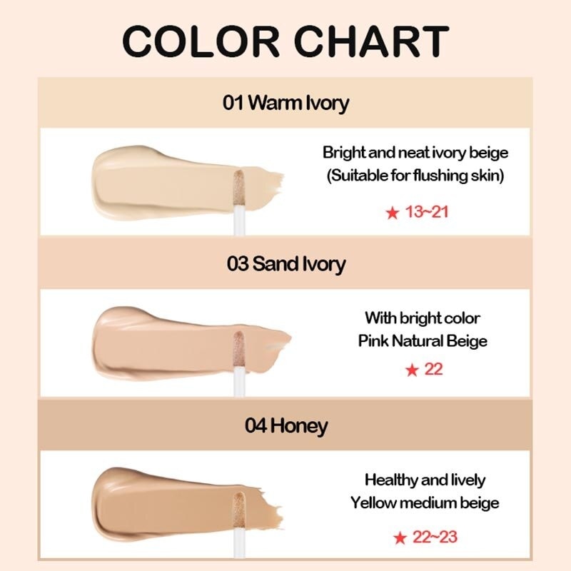 Holika Holika Hard Cover Liquid Concealer 03 Sand Ivory 7g
