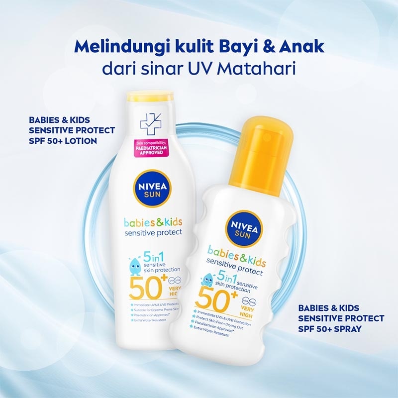 Nivea Sun Kids Body Serum Extra Protect Ultra Sensitive  SPF 50+  200ml - Sunscreen bayi anak sensitif