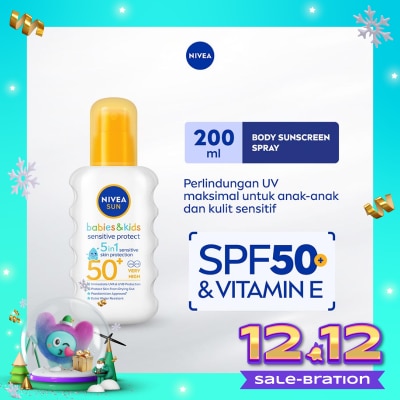 NIVEA Nivea Sun Kids Body Serum Extra Protect Ultra Sensitive SPF 50+ 200ml - Sunscreen bayi anak sensitif