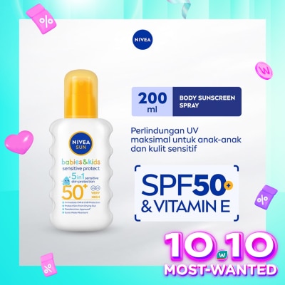 NIVEA Nivea Sun Kids Body Serum Extra Protect Ultra Sensitive  SPF 50+  200ml - Sunscreen bayi anak sensitif