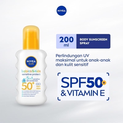 NIVEA Nivea Sun Kids Body Serum Extra Protect Ultra Sensitive  SPF 50+  200ml - Sunscreen bayi anak sensitif