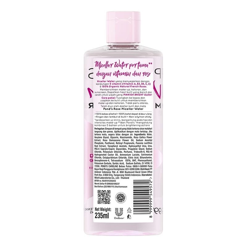 Ponds Rose Micellar Water 235ml